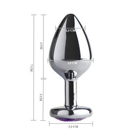 Plug Anal Metal Heart  Cromado – 6,5 x 3,2cm