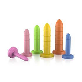 Kit de Dilatadores Vaginais Coloridos Feminist - Anelados - 6 un