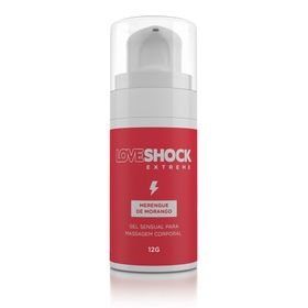 Gel Excitante Loveshock Extreme Beijável Merengue de Morango - 12 g
